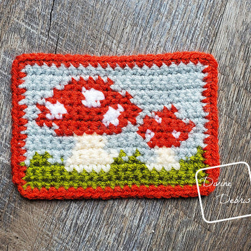 Cute Mushrooms Mug Rug