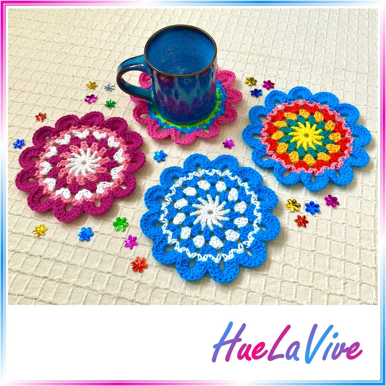 Flower coaster III by HueLaVive