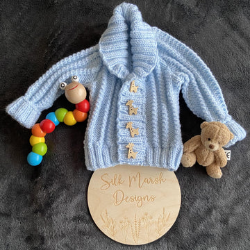 Ozzy Baby Set Knitting Pattern Premature-6 months approx