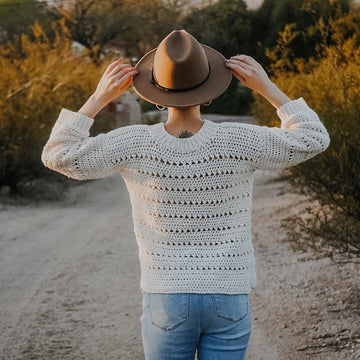 Crochet Spring Sweater - Honeysuckle Sweater