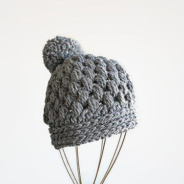 Chunky pom hat