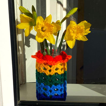 Flower top jar cover I by HueLaVive
