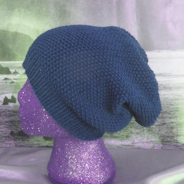 Moss Stitch (Seed Stitch) Slouch Hat