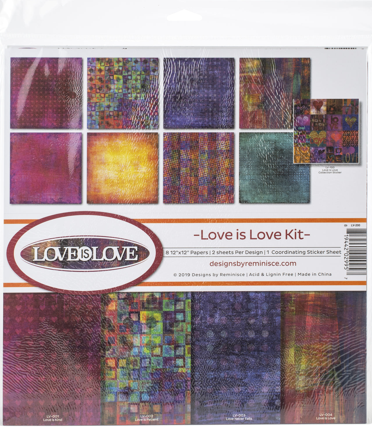 Reminisce Collection Kit 12"X12" - Love Is Love