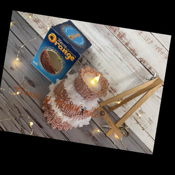 Light-up Birthday Cake Chocolate Orange Cover Knitting Pattern