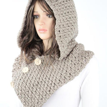 Amelia Crochet Hooded Cowl #809