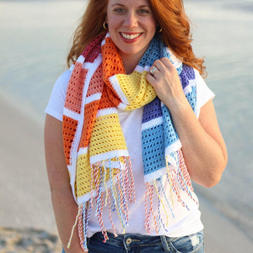 Summer Sunset Blanket Scarf