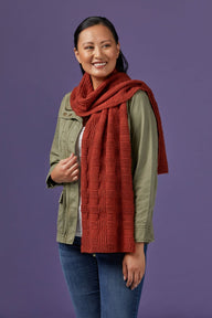 983 Merganser -  Scarf Knitting Pattern for Women & Men in Valley Yarns Hampden by Valley Yarns