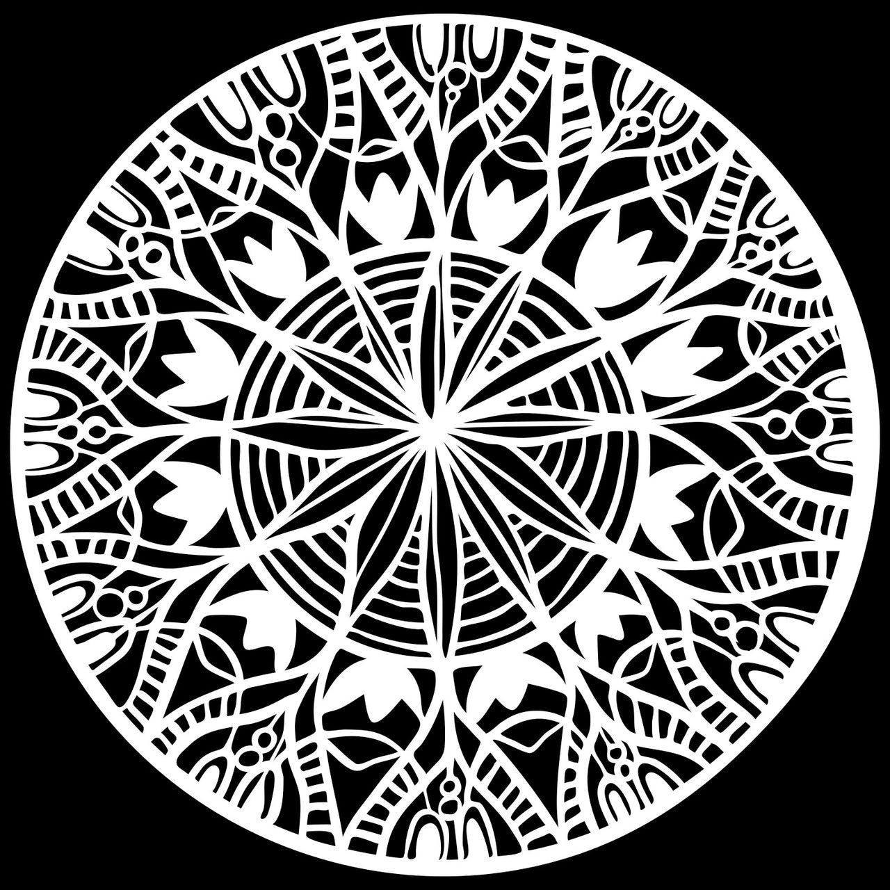 The Crafter's Workshop Crafter's Workshop Template 6"X6" - Spring Medallion