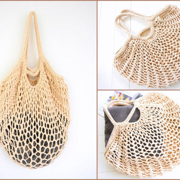 Knitting Pattern – Shopper- Shopping Bag – Beach Bag BIG NETTY – No.218E