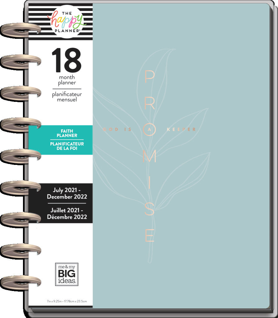 The Happy Planner Simple Faith Classic 18 Month Planner