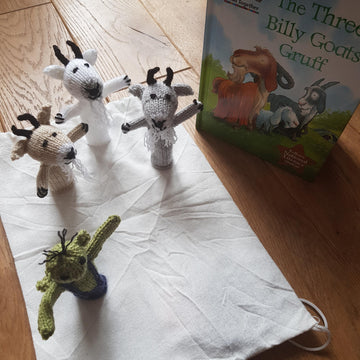 3 Billy Goats Gruff Finger Puppets