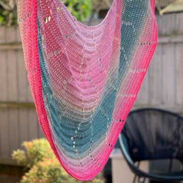 Scenic Route Crescent Shawl