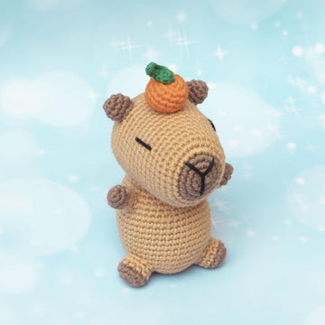 Capybara with accessories