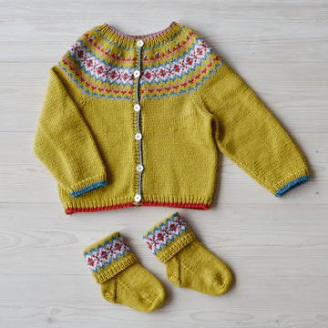 Fairground Fairisle - Layette Knitting Pattern For Toddlers in Debbie Bliss Baby Cashmerino by Debbie Bliss