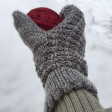 Honey Lined Waffle Mittens