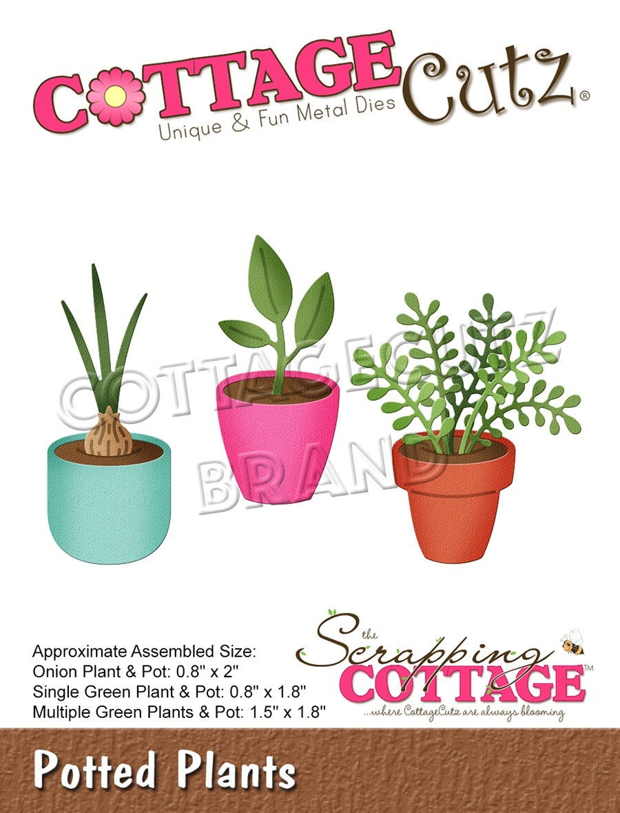 CottageCutz Dies - Potted Plants 2" To .8"