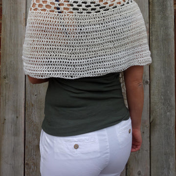 Shoulder Lace Wavy poncho