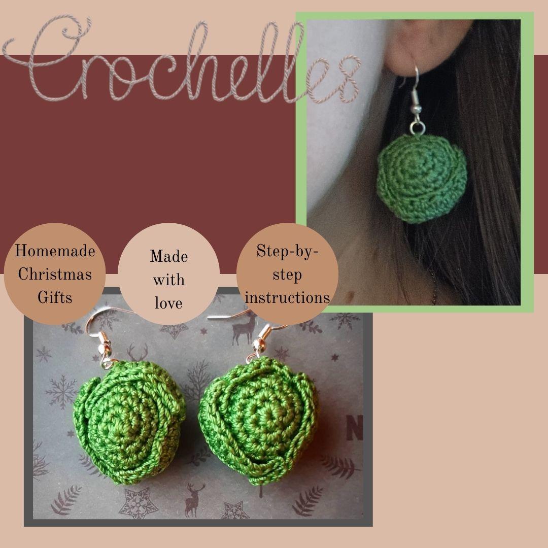 Brussels Sprouts Christmas Earrings