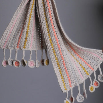 Crochet Teardrop Scarf