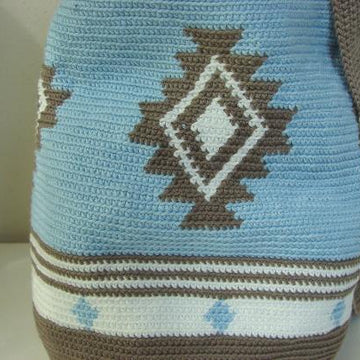 Mochila bag blue brown