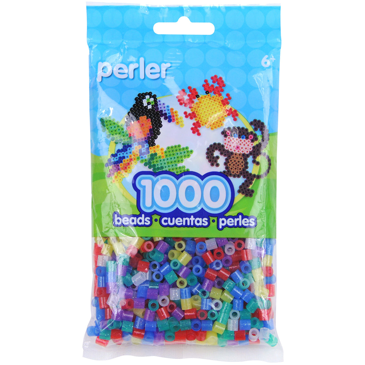 Perler Beads 1,000/Pkg - Glitter Mix