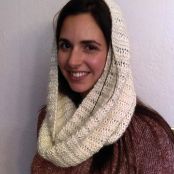 Marshmallow Infinity Scarf
