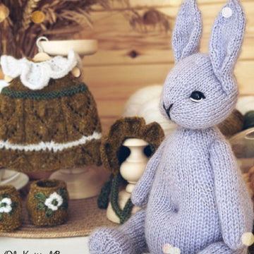 Knitting Toy Clothes Pattern - Snowdrop Outfit for Bunny