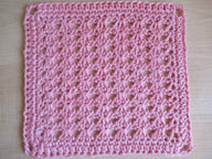Tunisian Lacy Shells Washcloth