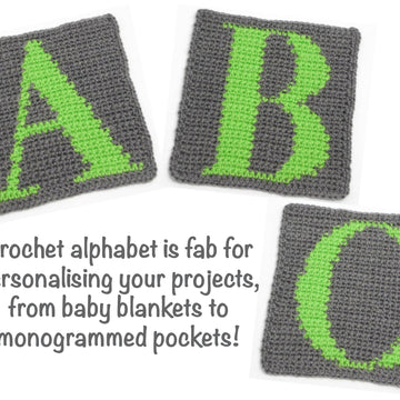 Colourwork alphabet squares