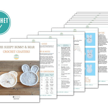 The Sleepy Bunny and Bear Coasters