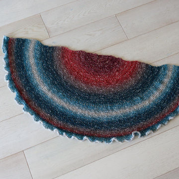 Garter Stitch Half Pi Shawl