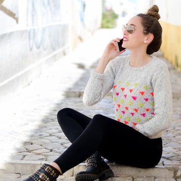 Springtime Neon Tulip Jumper