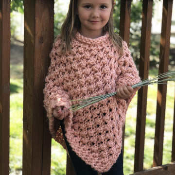Peach poncho