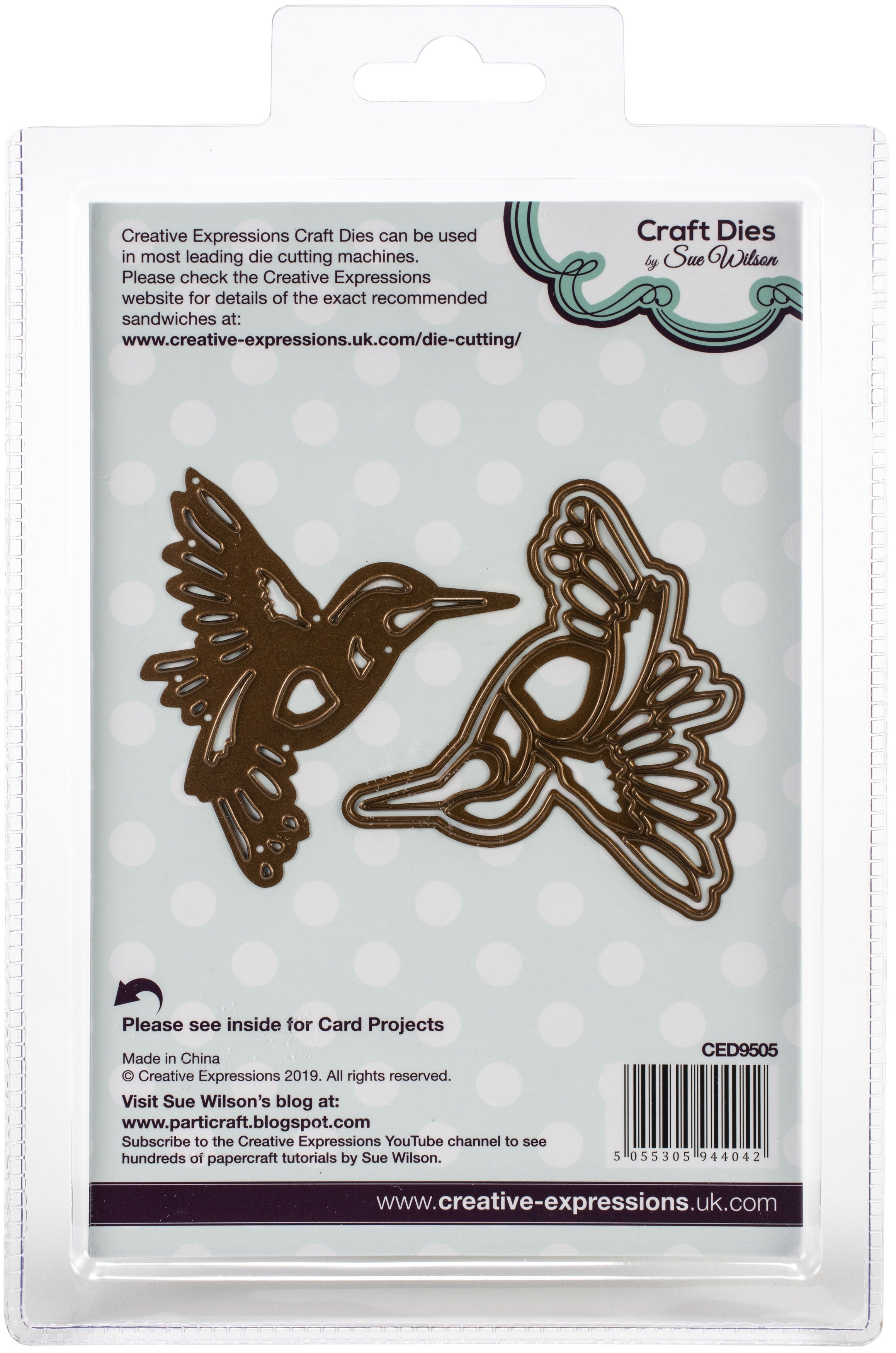 Creative Expressions Craft Dies By Sue Wilson - Triple Layer-Hummingbird