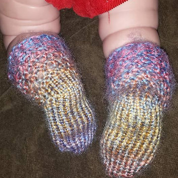 Garter Eyelet Baby Socks