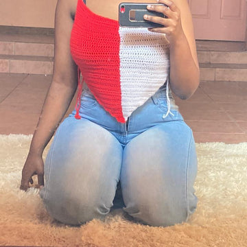 Crochet corset top