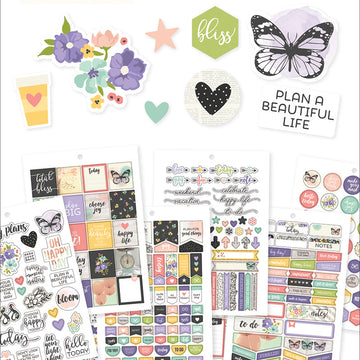 Carpe Diem Bliss A5 Stickers 12/Pkg - 021735