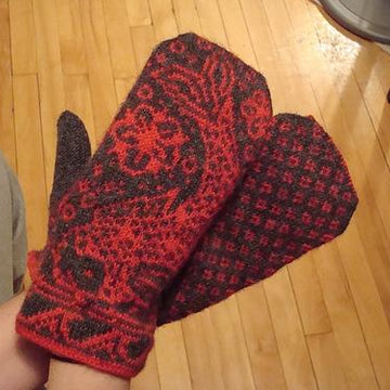 Kissing Koi Mittens