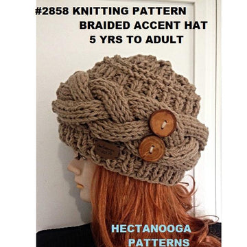 2858- BRAIDED ACCENT HAT