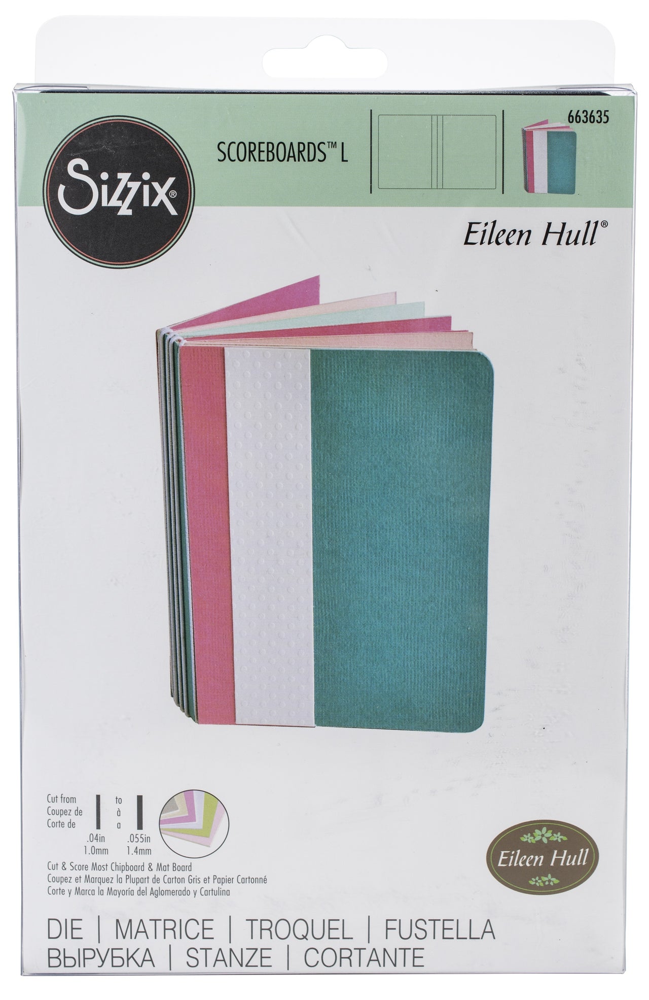 Sizzix Scoreboards Large Die by Eileen Hull - Notebook
