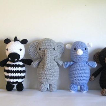 Safari Animals Amigurumi Pattern Set
