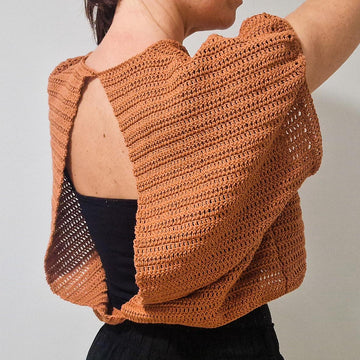 Open Back Double Crochet Top