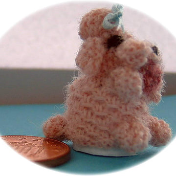 1:12th scale Poodle toilet roll cover