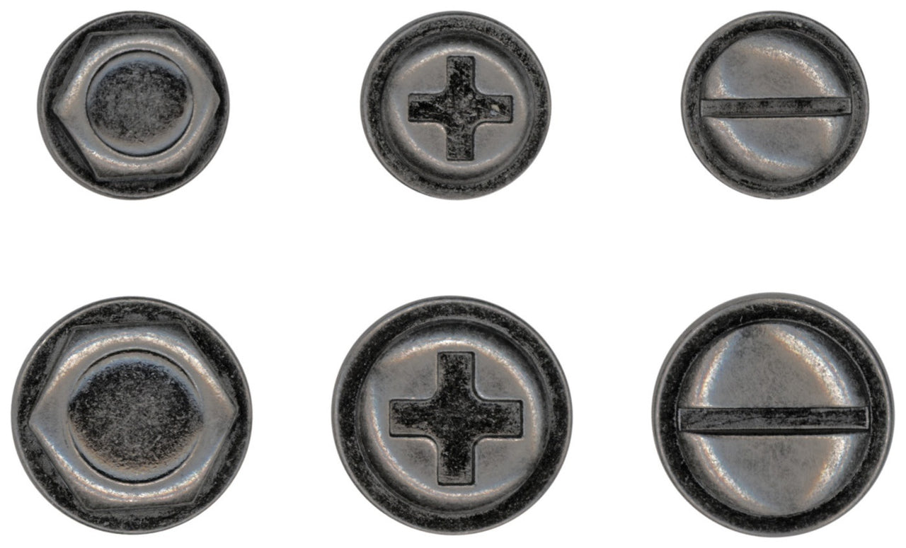 Advantus Idea-Ology Metal Adornments 6/Pkg - Machinery Heads