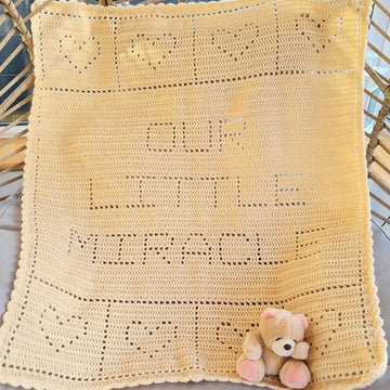 Our Little Miracle Filet Blanket