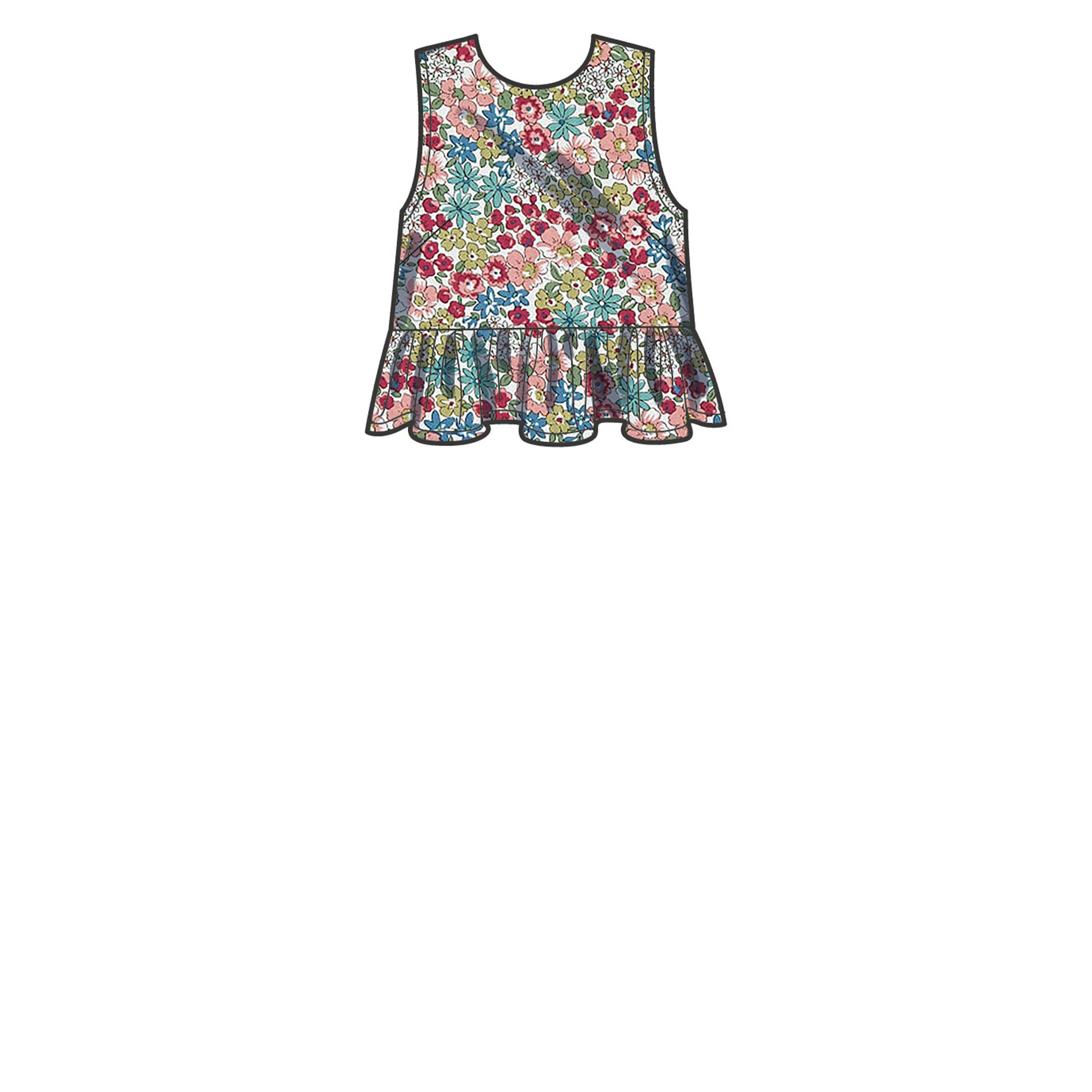 Simplicity Misses' Tunic, Cropped Top, Pants and Shorts S9611 - Sewing Pattern