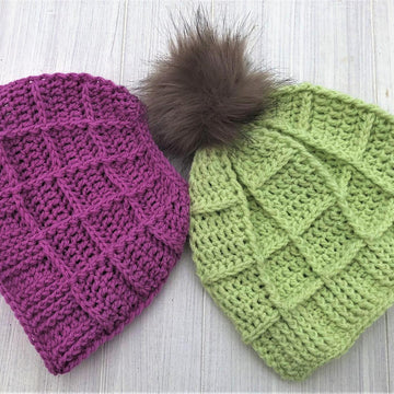 Squarish Hat & Messy Bun Hat