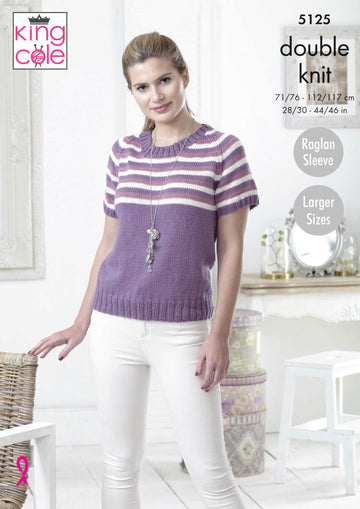 Sweaters in King Cole Cottonsoft DK - 5125pdf - Downloadable PDF