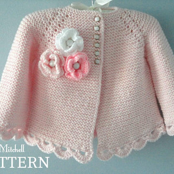 Knit Pattern Baby Girl Jacket Newborn Girl Coat Hannah